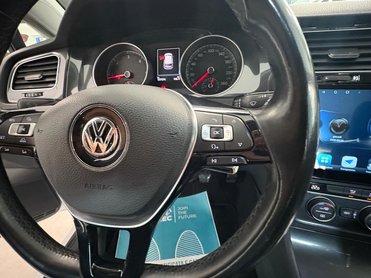 Volkswagen Golf 7+ 1.6 TDI 115 CV 2017 km 137000