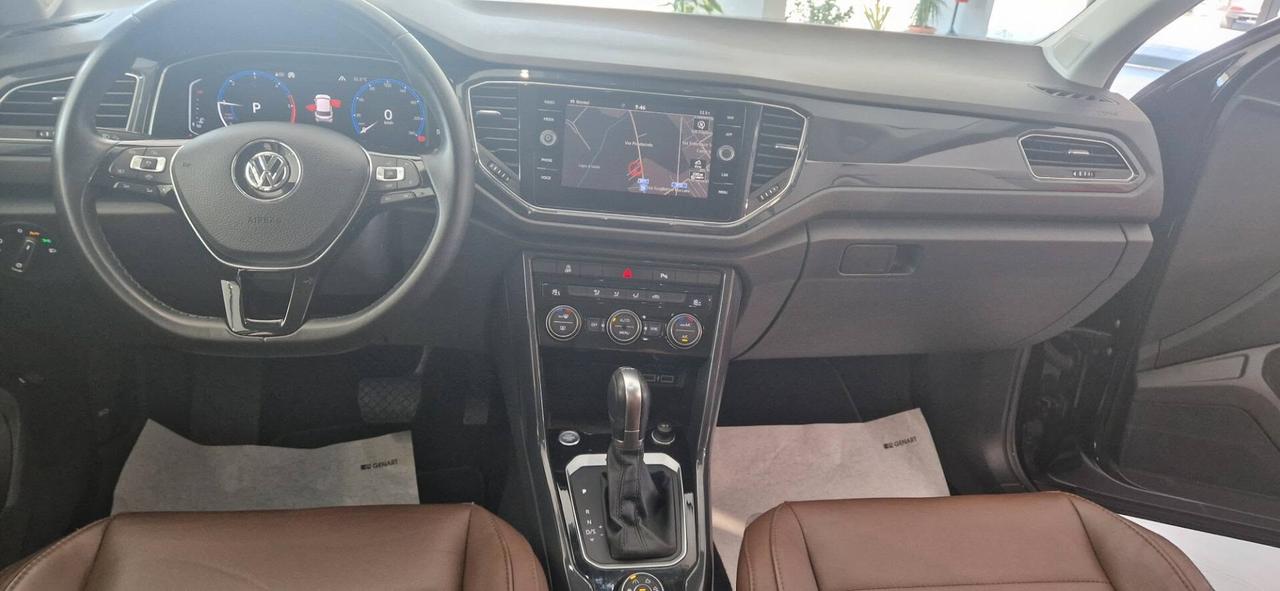 Volkswagen T-Roc 2.0 TDI 150 CV DSG 4MOTION 4x4 Advanced 09/19 km 89000 ITALIANA +BIXENO+NAVI+PELLE TOTALE