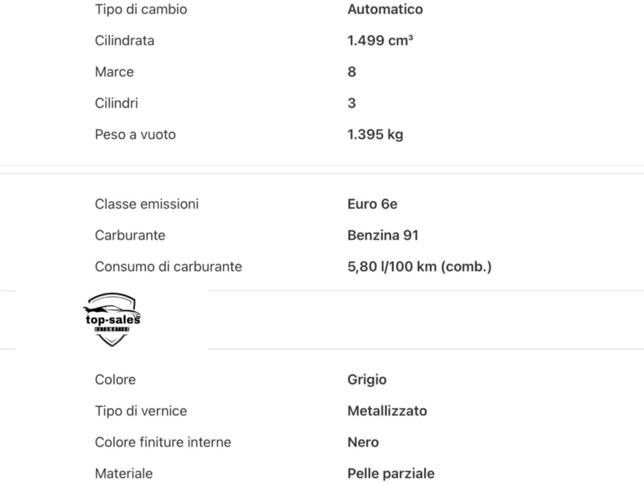 BMW 118 118i SPORT 1.5 BZ 136 CV PERFETTA.