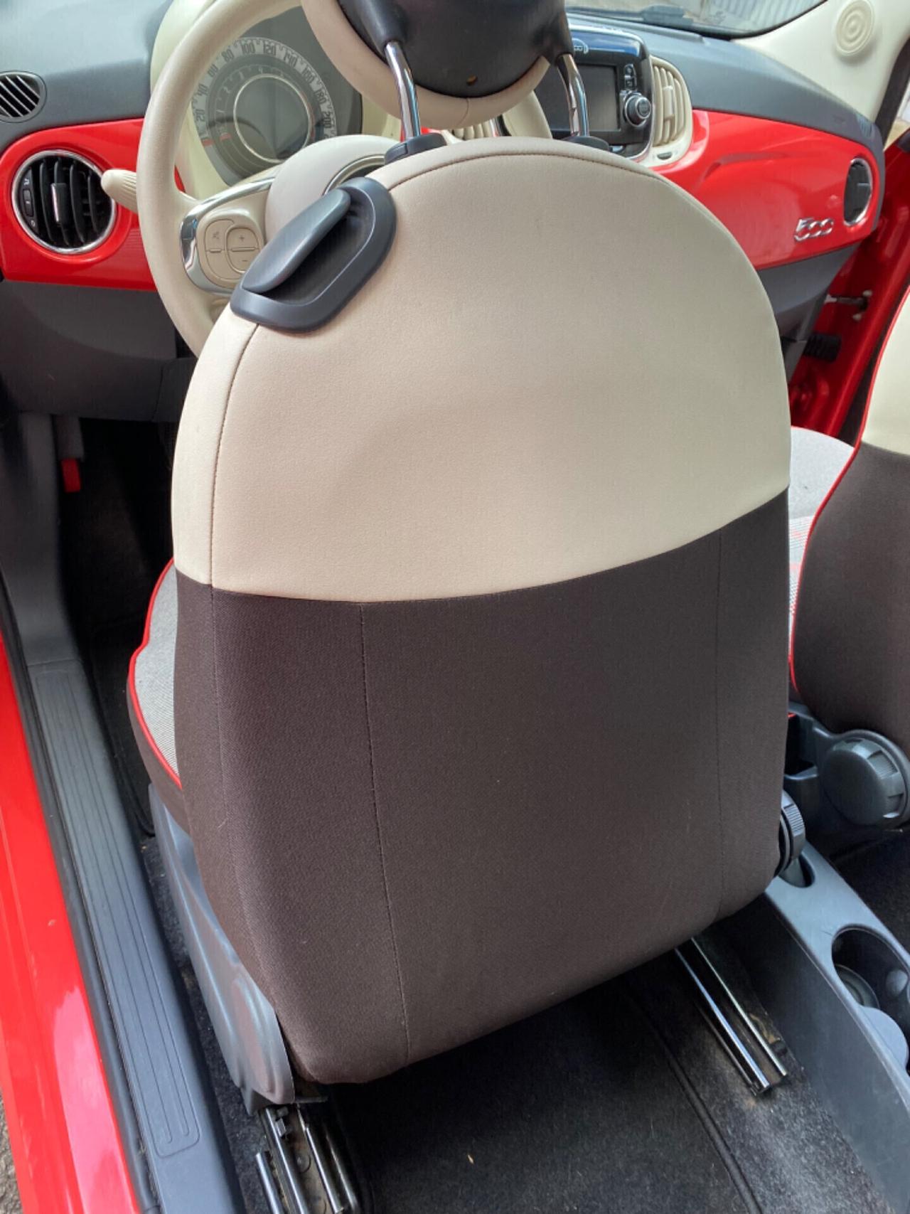 Fiat 500 1.2 GPL 69cv “Lounge” -ROSSO CORALLO