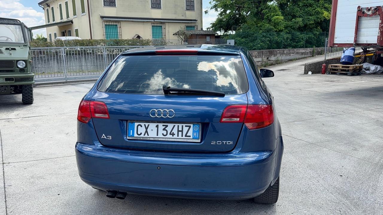 Audi A3 SPB 2.0 TDI NEOPATENTATO