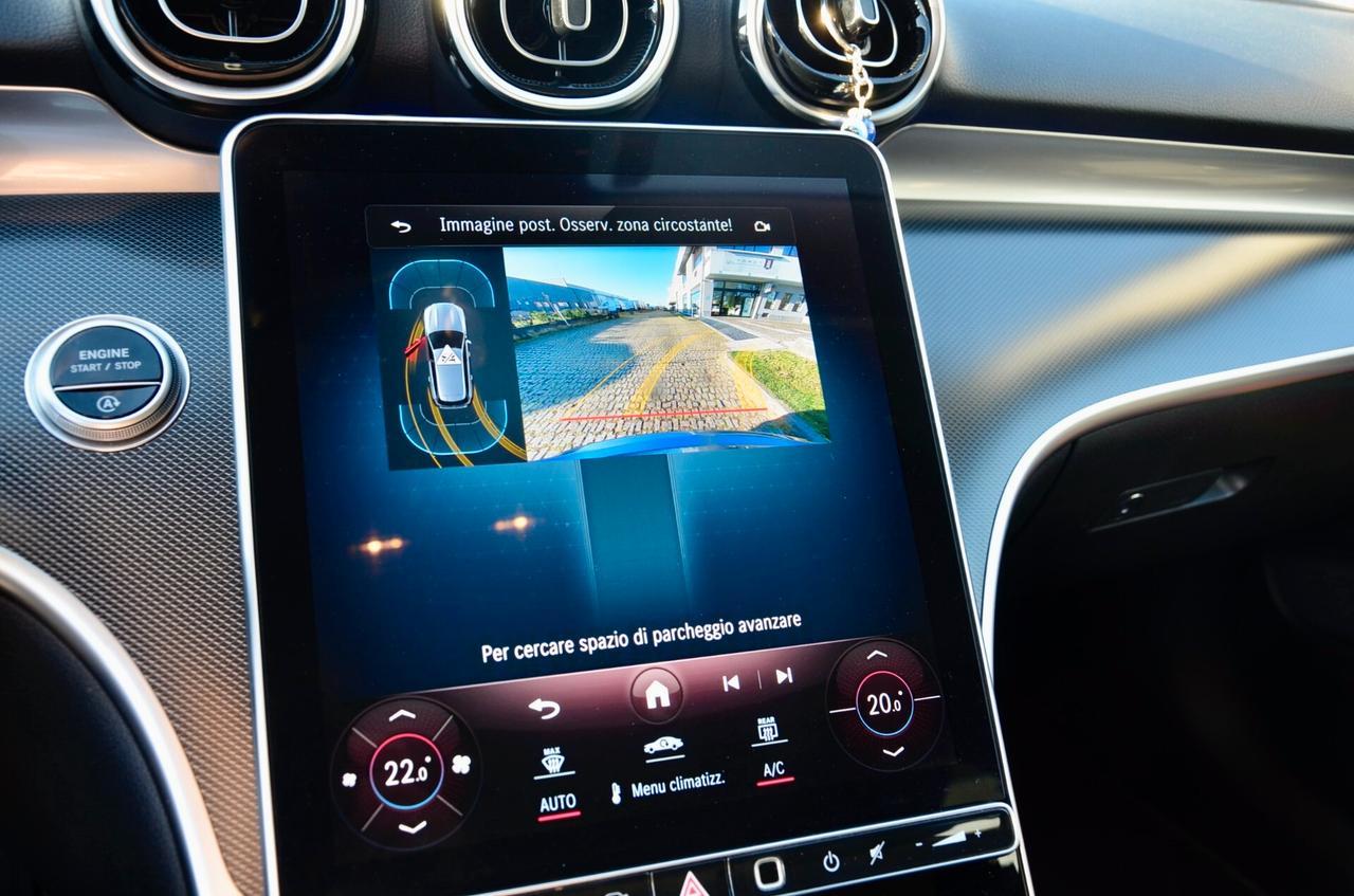 MERCEDES-BENZ C 220d SW MHEV SPORT 200cv AUTO, UFF ITALIANA, EURO 6D, FARI LED, RETROCAMERA, LUCI AMBIENTE, PERMUTE