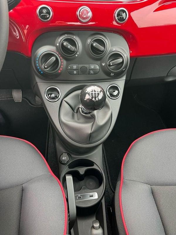 FIAT 500 1.0 Hybrid Red