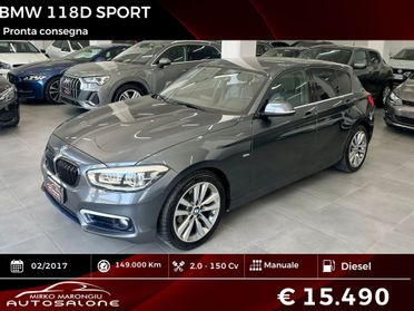 Bmw SERIE 1 118d 5p. Sport FINANZIABILE