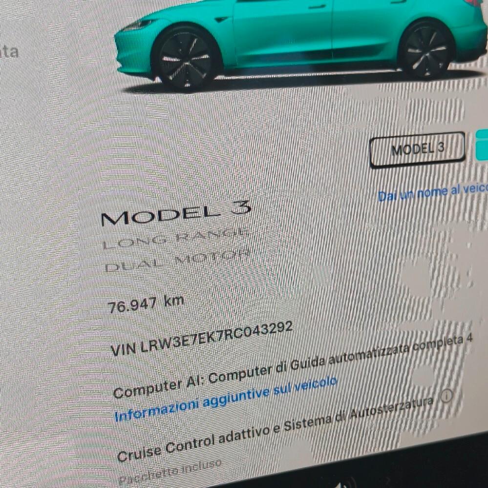 Tesla Model 3 NV35 Long Range AWD