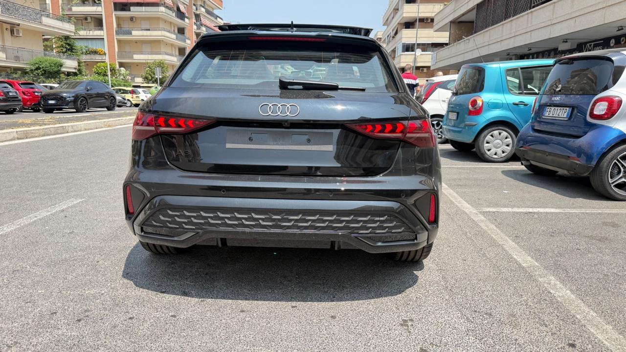 Audi A3 SPB 35 TDI S tronic S line edition LED NAVI COCKPIT KAMERA 360 TETTO APRIBILE PACCHETTO LUCI AMBIENT
