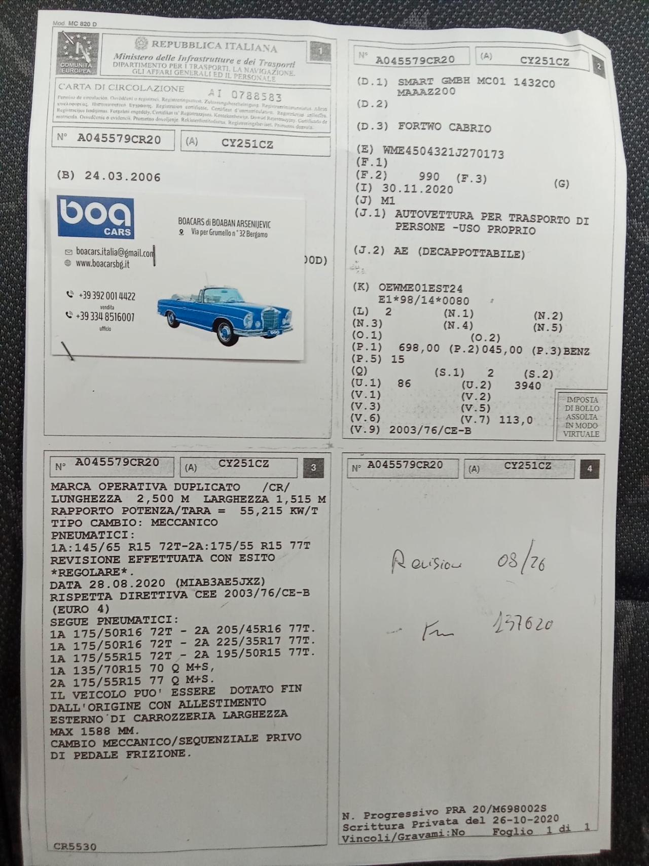 Smart ForTwo 700 coupé passion (45 kW)