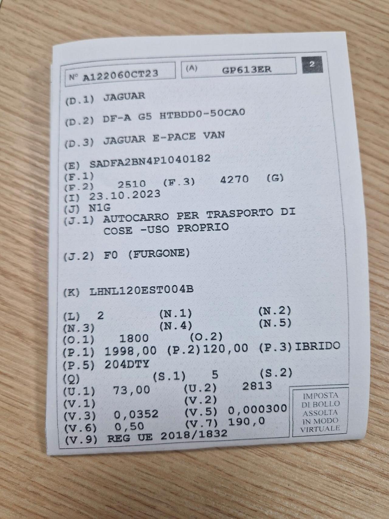Jaguar E-Pace 2.0D I4 163 CV AWD Auto R-Dynamic S Autocarro N1 - possibilità noleggio no scoring