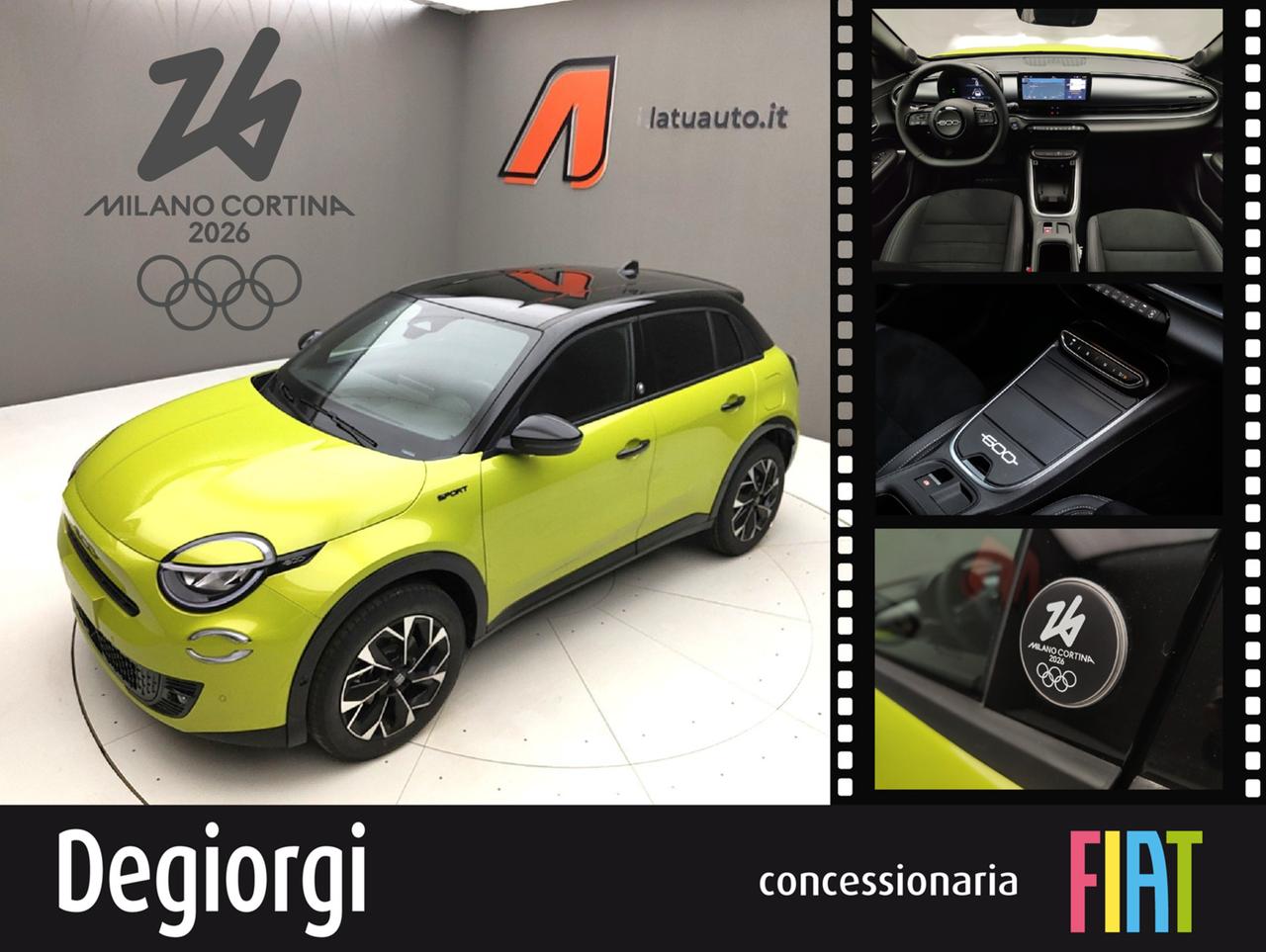 FIAT 600 IV 2023 1.2 HYBRID 145CV SPORT EDIZIONE MILANO CORTINA 2026 DCT
