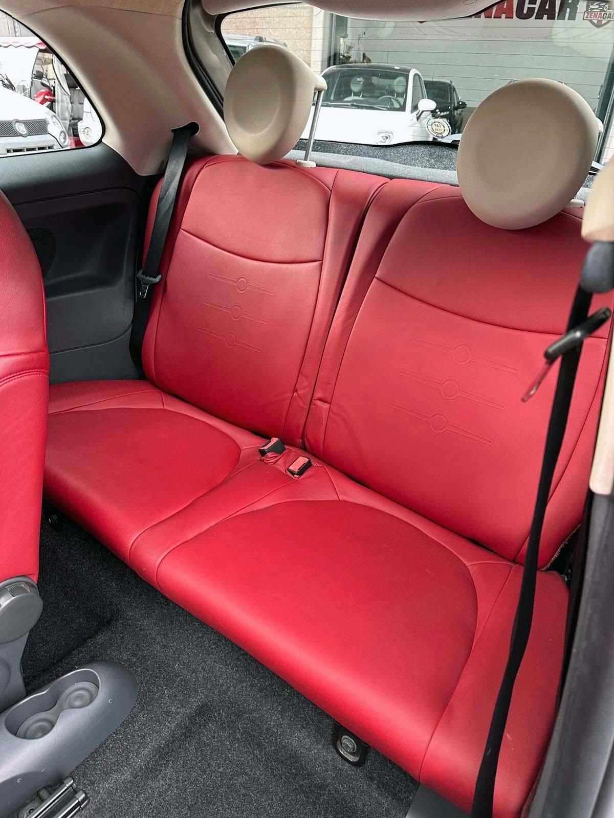 FIAT 500 1.3 MULTIJET DIESEL – TETTO PANORAMICO – PELLE ROSSA
