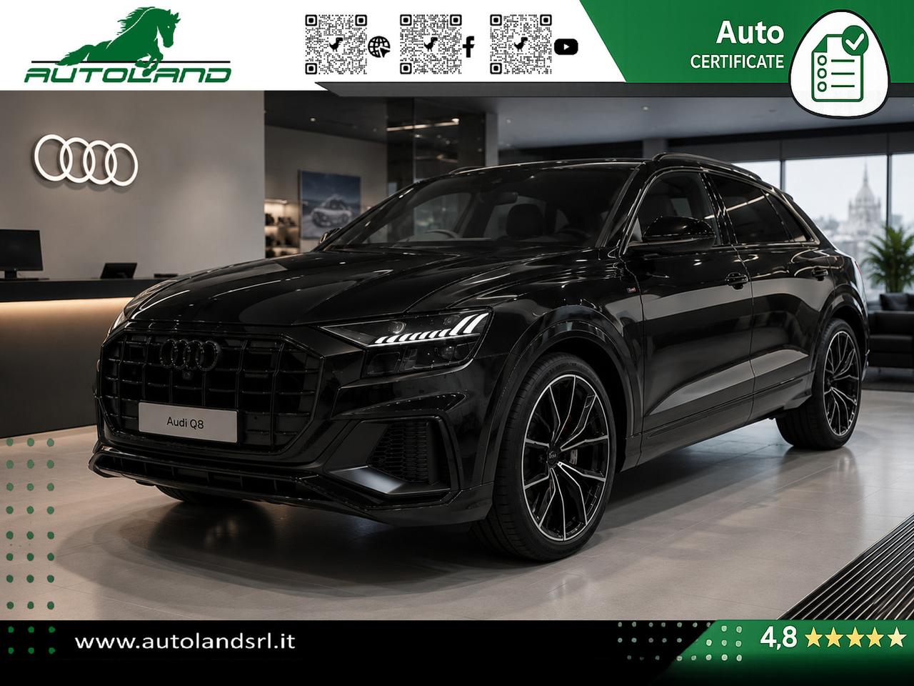 Audi Q8 50 3.0 286cv S-line Pelle Totale*Matrix*iva det