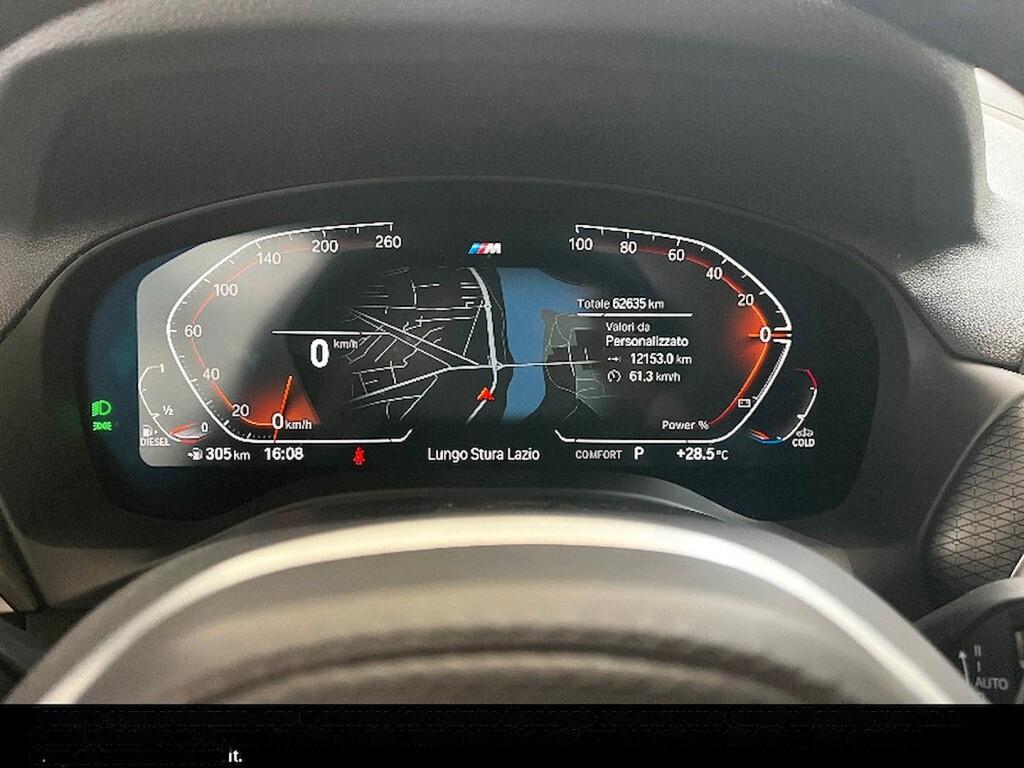 BMW X3 18D 150CV STEPTRONIC 48V S-DRIVE M-SPORT ( FARI LED - BMW DIGITAL COCKPIT - CLIMA TRIZONA - NAVI - MIRROR - PARK ASSISTANT - CERCHI 18 )