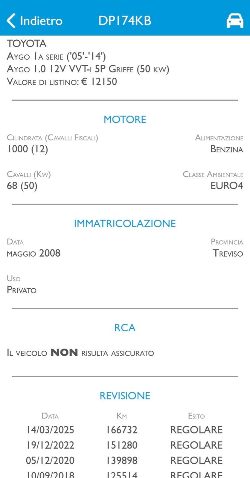 TOYOTA AYGO 1.0 BENZINA-AUTOMATICA-GARANZIA TCARS