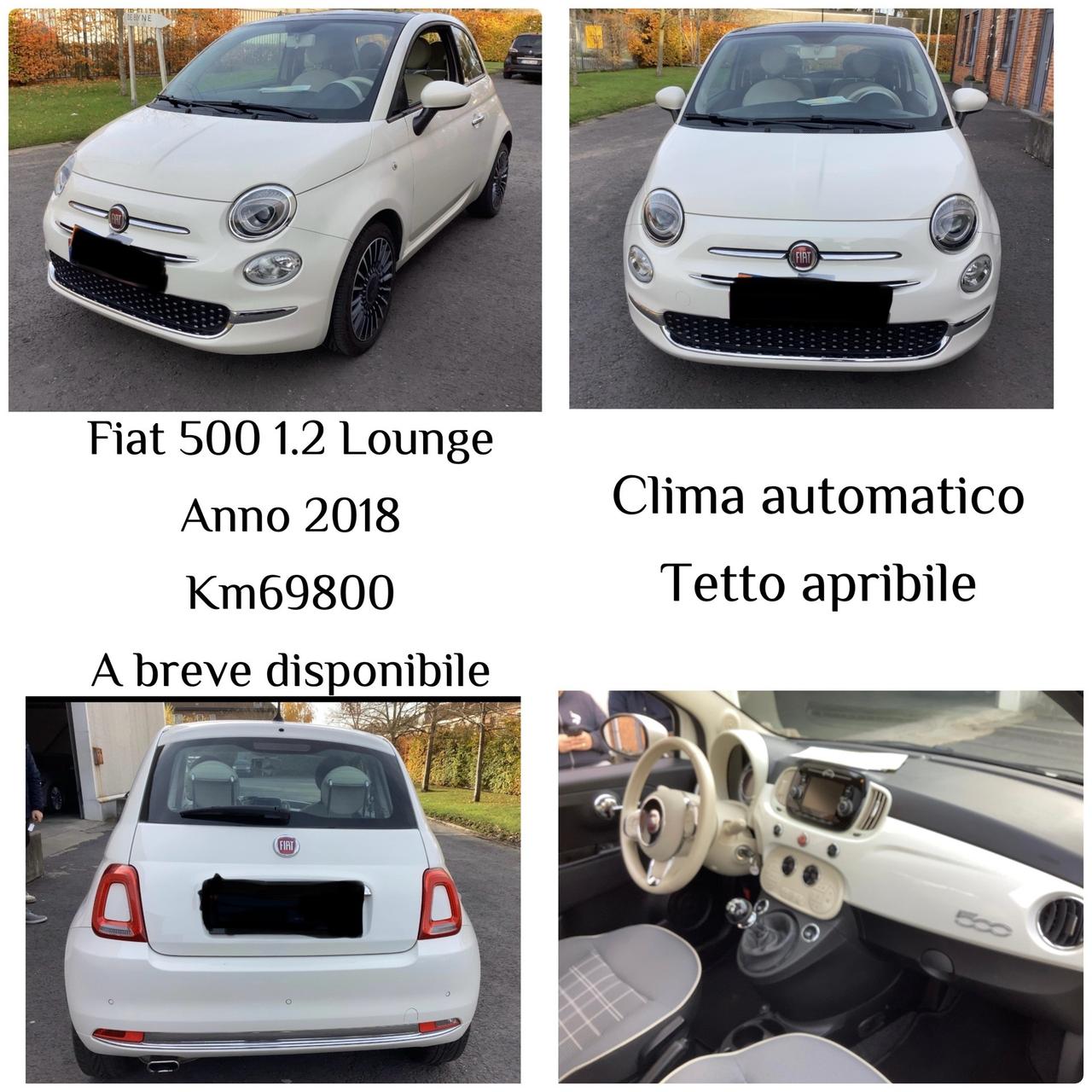 Fiat 500 1.2 Lounge-Km68000-tetto apribile