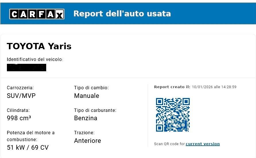 TOYOTA YARIS -CONSUMI RIDOTTI-UNICO PROPRIETARIO