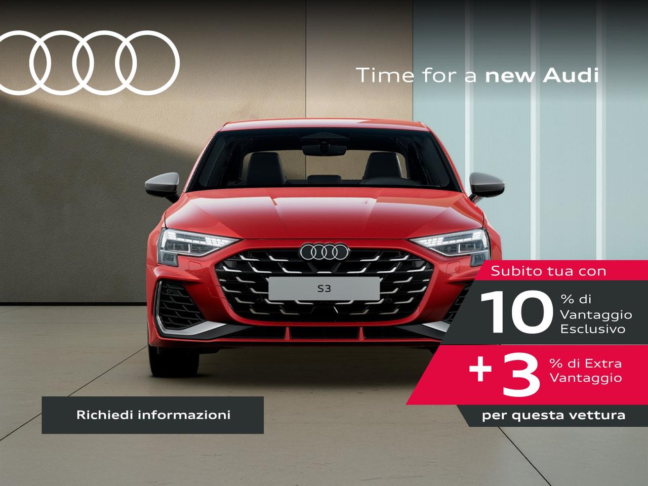 Audi S3 sedan 2.0 tfsi quattro s-tronic