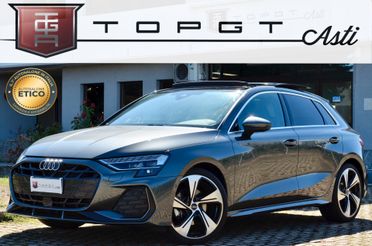 AUDI A3 SPORTBACK 1.5 TFSI MHEV S-LINE INT+EXT 150cv S-TRONIC, GARANZIA UFF AUDI, EURO 6E, TETTO, HI-FI SONOS, 19", RETROCAMERA, PERMUTE