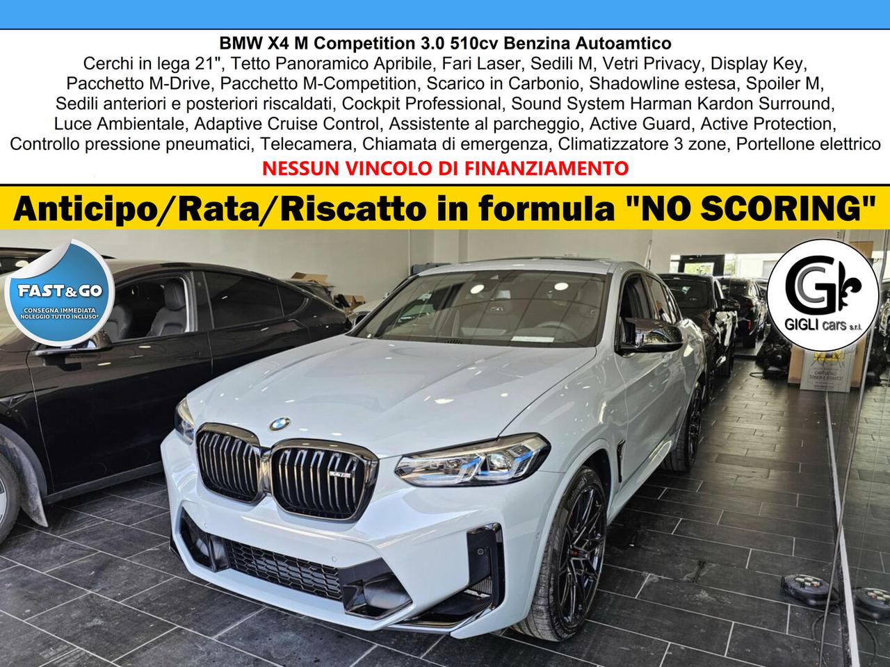 BMW X4 X4 M Competition xDrive Tetto Carbonio Laser
