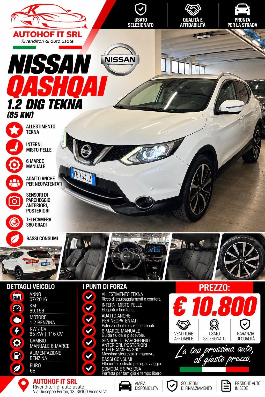 Nissan Qashqai 1.2 BENZINA DIG-T TEKNA