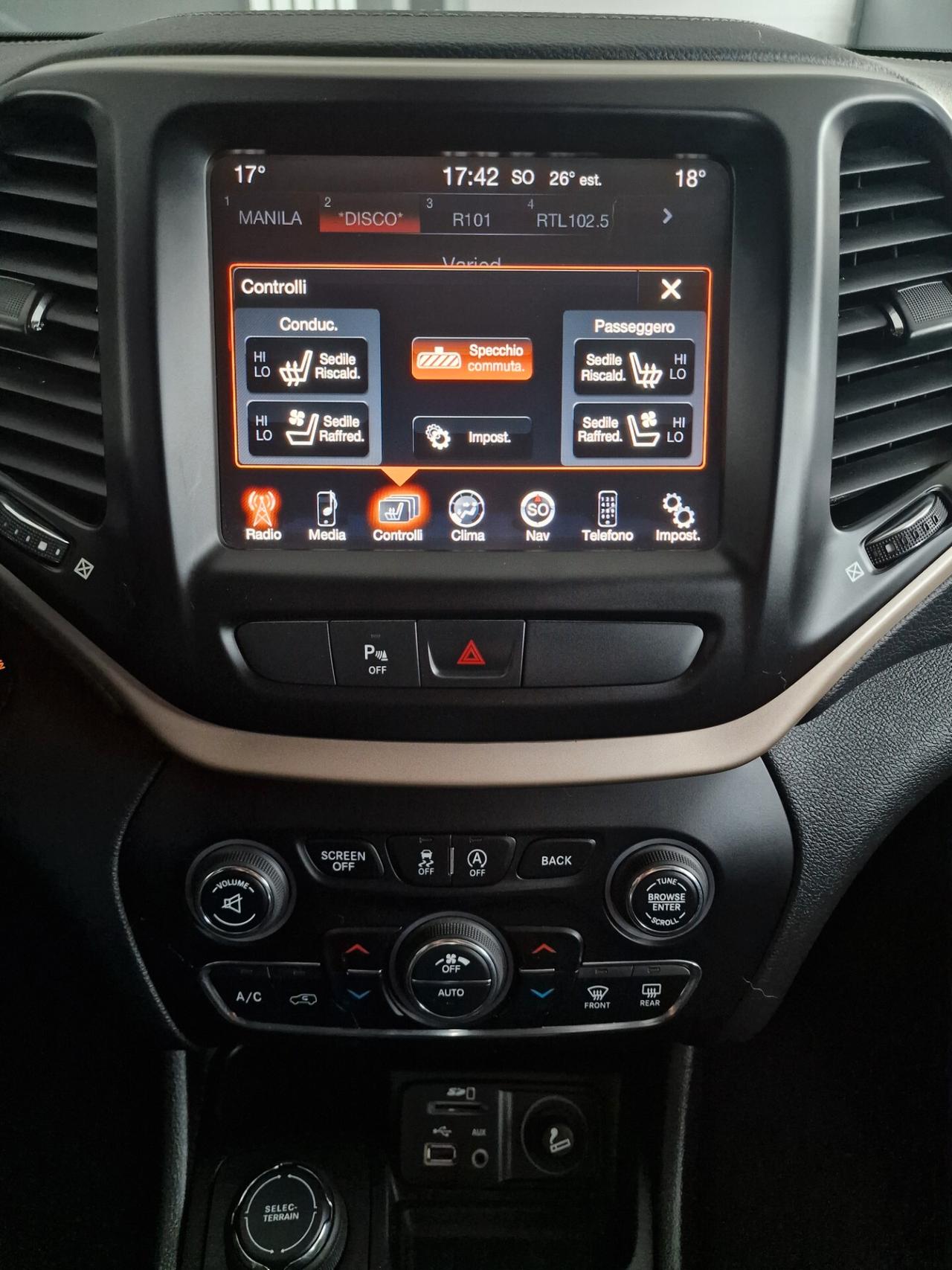 Jeep Cherokee 2.0 Mjt II 4WD Active Drive I Limited 140cv Euro6