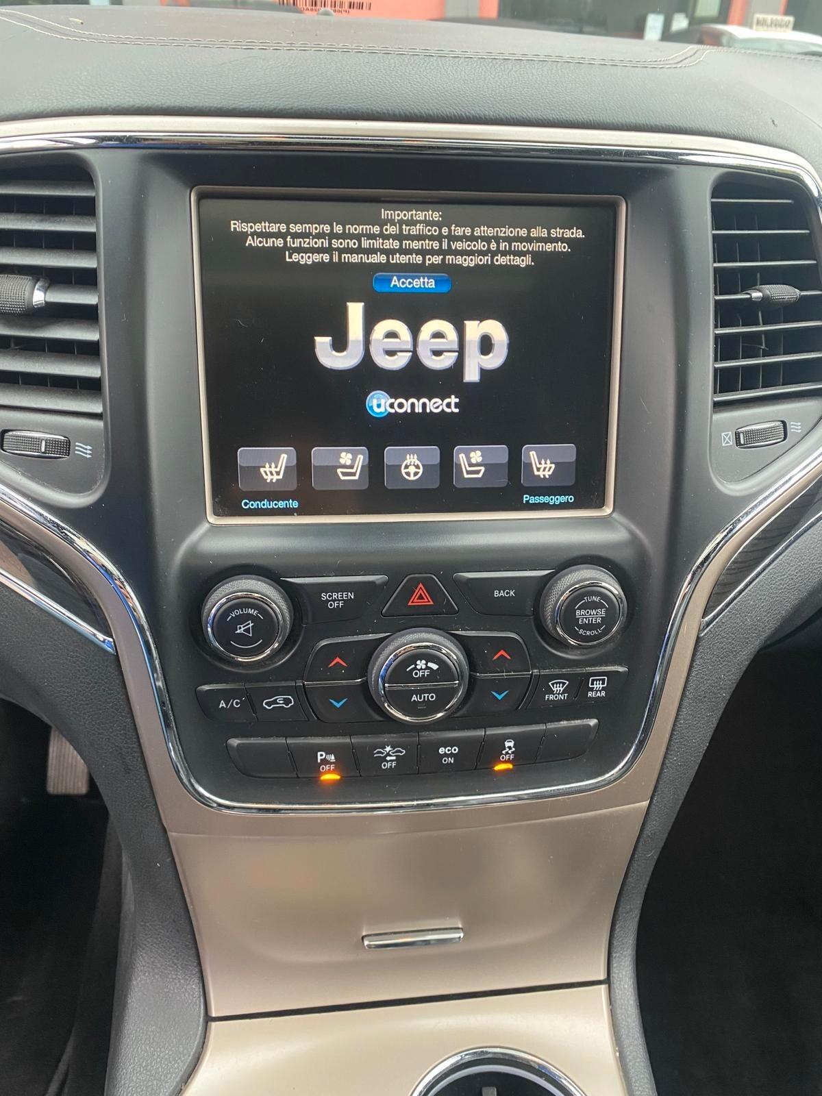 Jeep Grand Cherokee 3.0 V6 CRD 250 CV Multijet II Overland