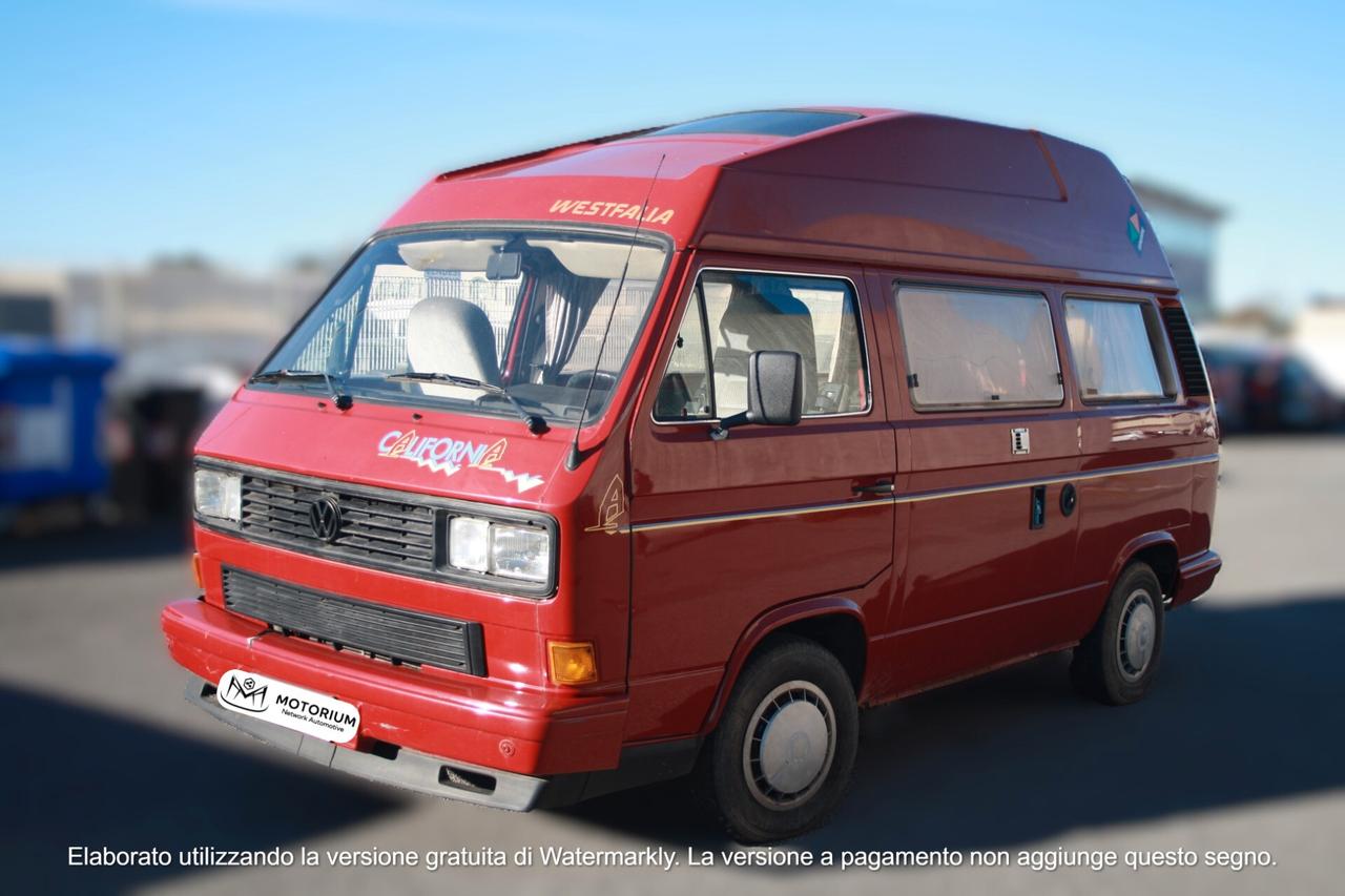 VOLKSWAGEN T3 CALIFORNIA WESTFALIA 1.6 T.D. DEL 1990 MOTORE RICONDIZIONATO