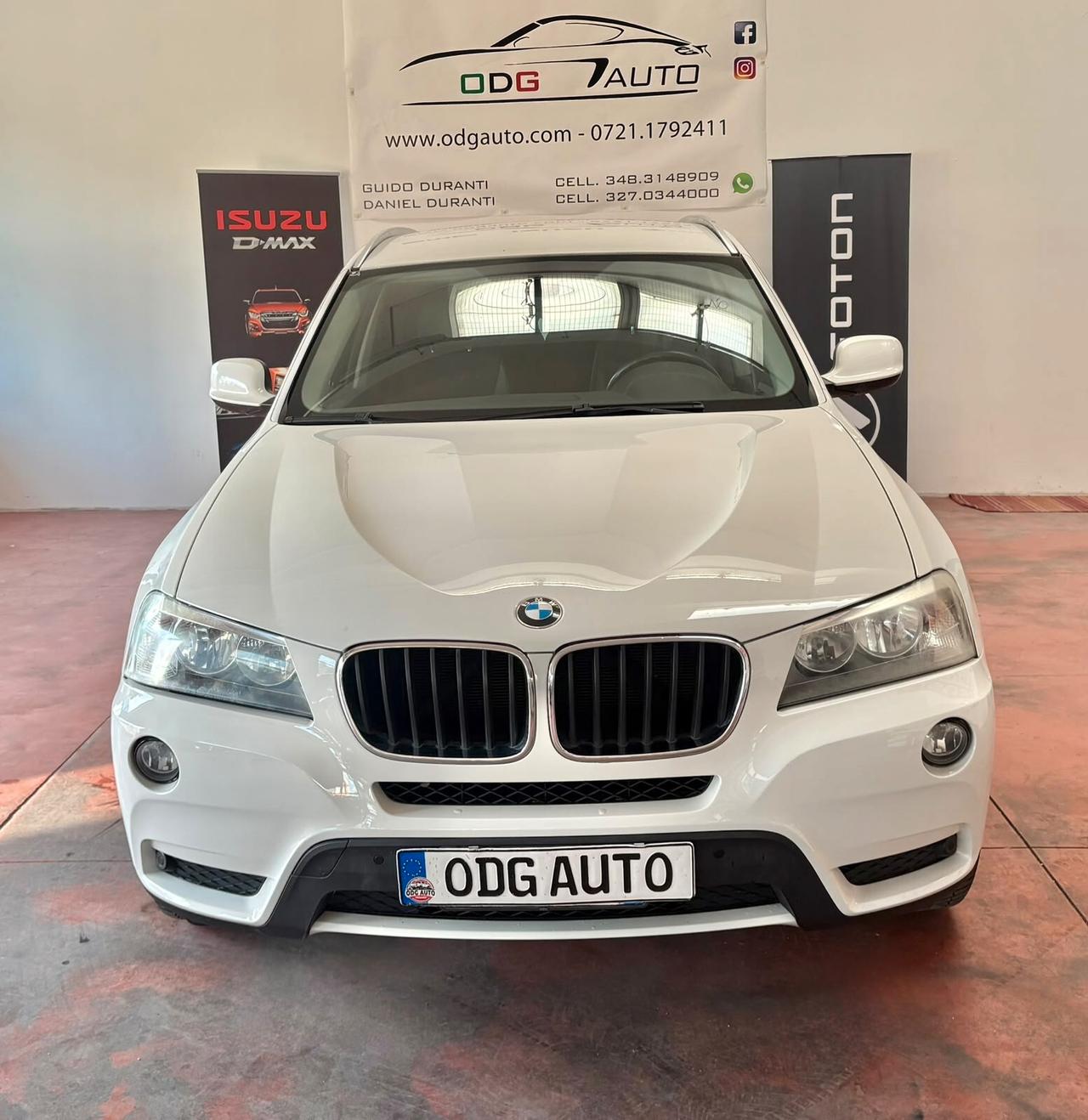 BMW X3 serie3 X-Drive 4X4 CAMBIO AUT. Diesel 2.0 CV 143 Km 166.122 garanzia 12 mesi