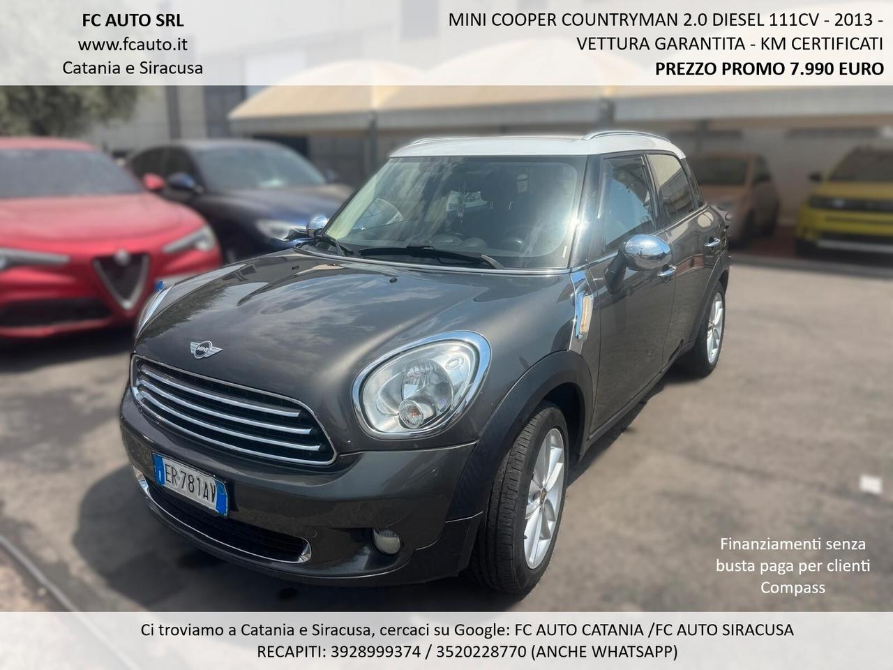 Mini Cooper D Countryman 2.0 Automatica 2013