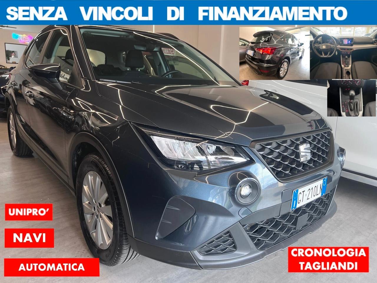 Seat Arona 1.0 TSI 110CV DSG*NO VINCOLI DI FINANZIAM*CRONO TAGLIANDI 2024 NAVI FULL OPTZ AZIENDALE