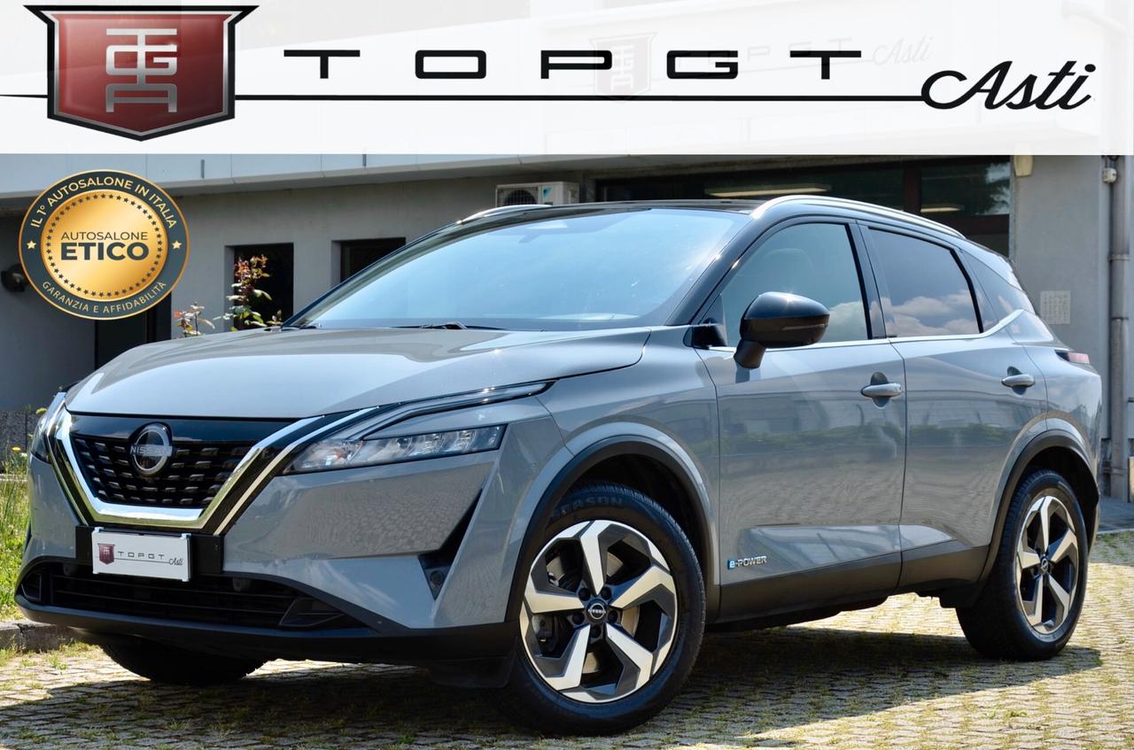 NISSAN QASHQAI 1.5 E-POWER N-CONNECTA 2wd 158cv AUTO, PREZZO PIU' IVA, UNICOPROPRIETARIO, GARANZIA NISSAN 5/2027, UFF ITALIANA, HIGH BEAM, RETRO 360°, PERMUTE