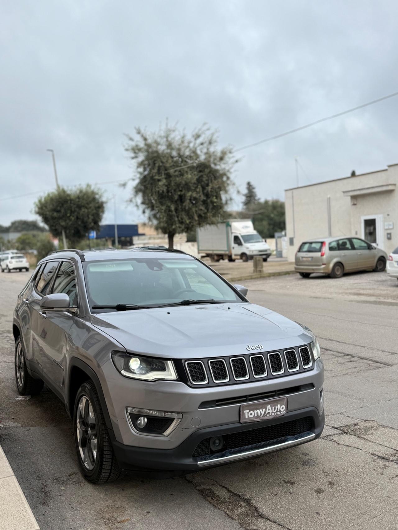 Jeep Compass 2.0mjt Limited 4wd 140cv auto NAVI FULL LED,INTERNI IN PELLE, KM CERTIFICATI JEEP,UNI PROP.
