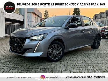 Peugeot 208 5 Porte 1.2 PureTech 75cv Active Pack S&S