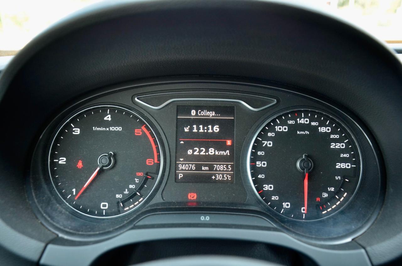 AUDI A3 CABRIO 2.0 TDI S-LINE INT+EXT 150cv S-TRONIC, UNICO UTILIZZATORE, UFF ITALIANA, EURO 6B, XENO, FRANGIVENTO, NAVI, PERMUTE
