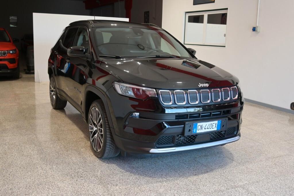JEEP COMPASS 1.6 M-JET 16V 130CV 6M. 2WD LIMITED ( FARI LED - TETTO PANORAMICO APR. - COCKPIT - ADAPTIVE CRUISE - MIRROR - TELECAMERA POST. - CERCHI 19 )
