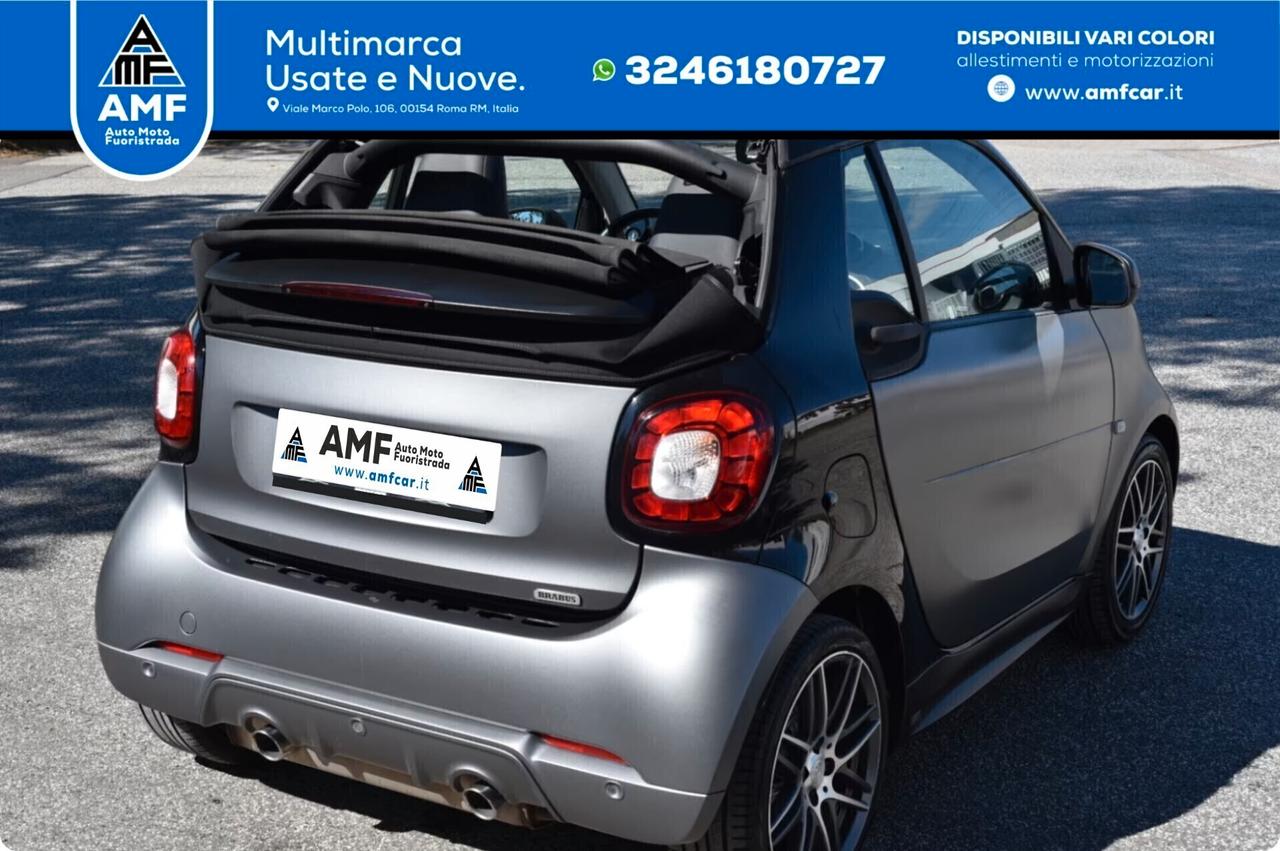 Smart ForTwo BRABUS 109cv Cabrio GRIGIO OPACO NAVICAMERA JBL