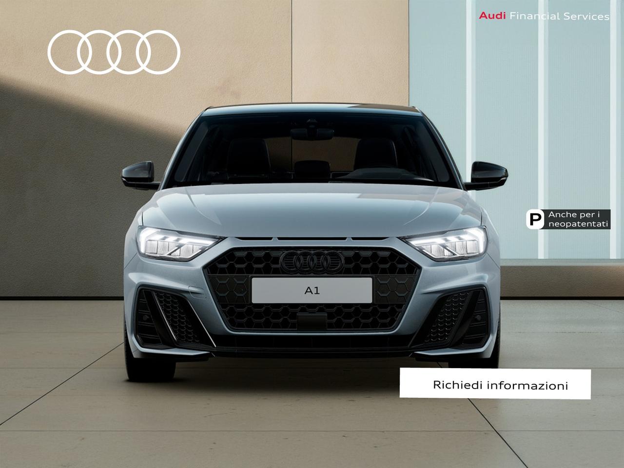 Audi A1 sportback 30 1.0 tfsi identity black 116cv s-tronic