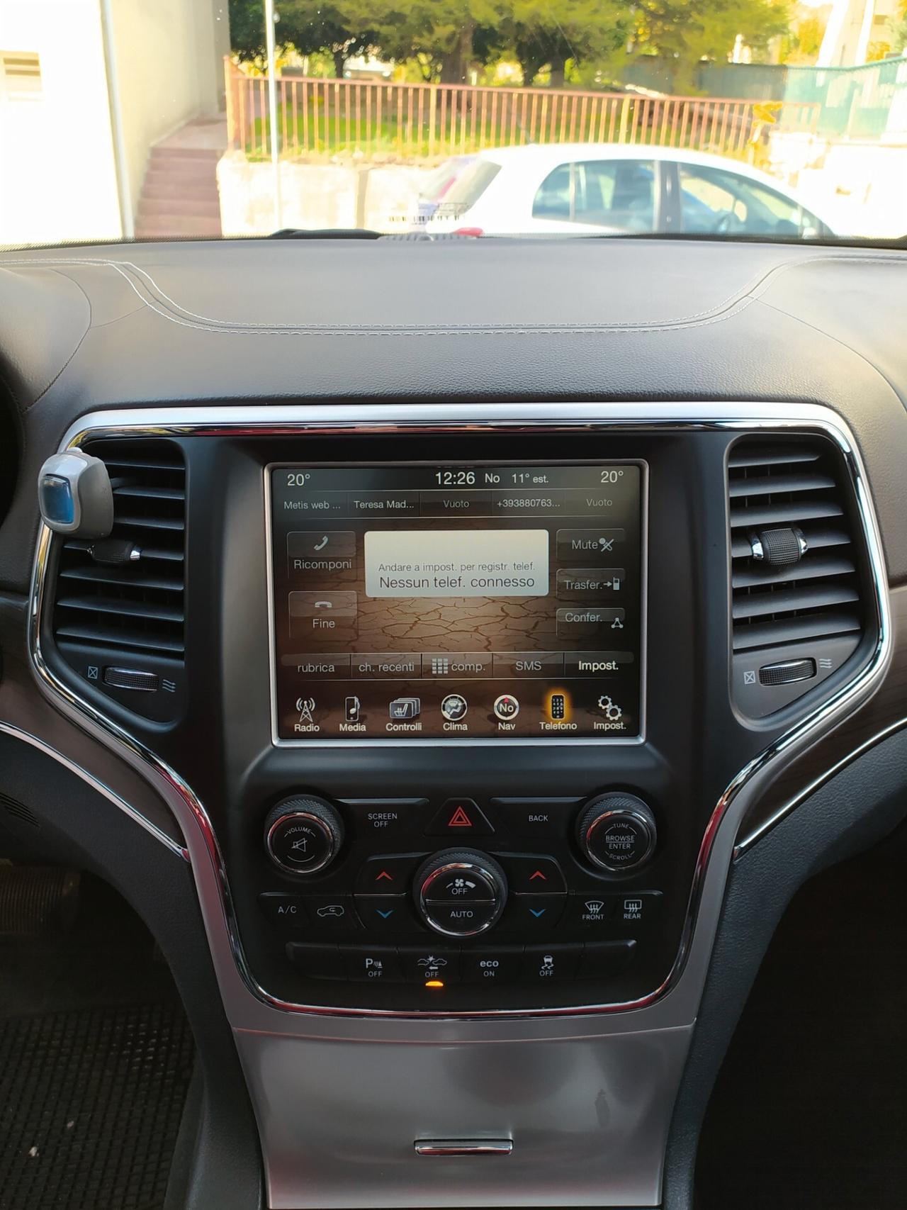 Jeep Grand Cherokee 3.0 V6 CRD 250 CV Mtj OVERLAND Tetto