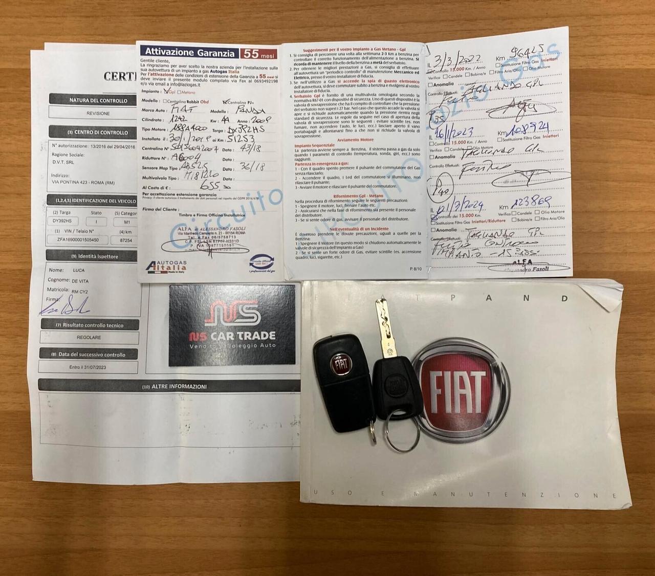 FIAT PANDA 1.2 -OK NEOPATENTATI-104.000 KM ORIG