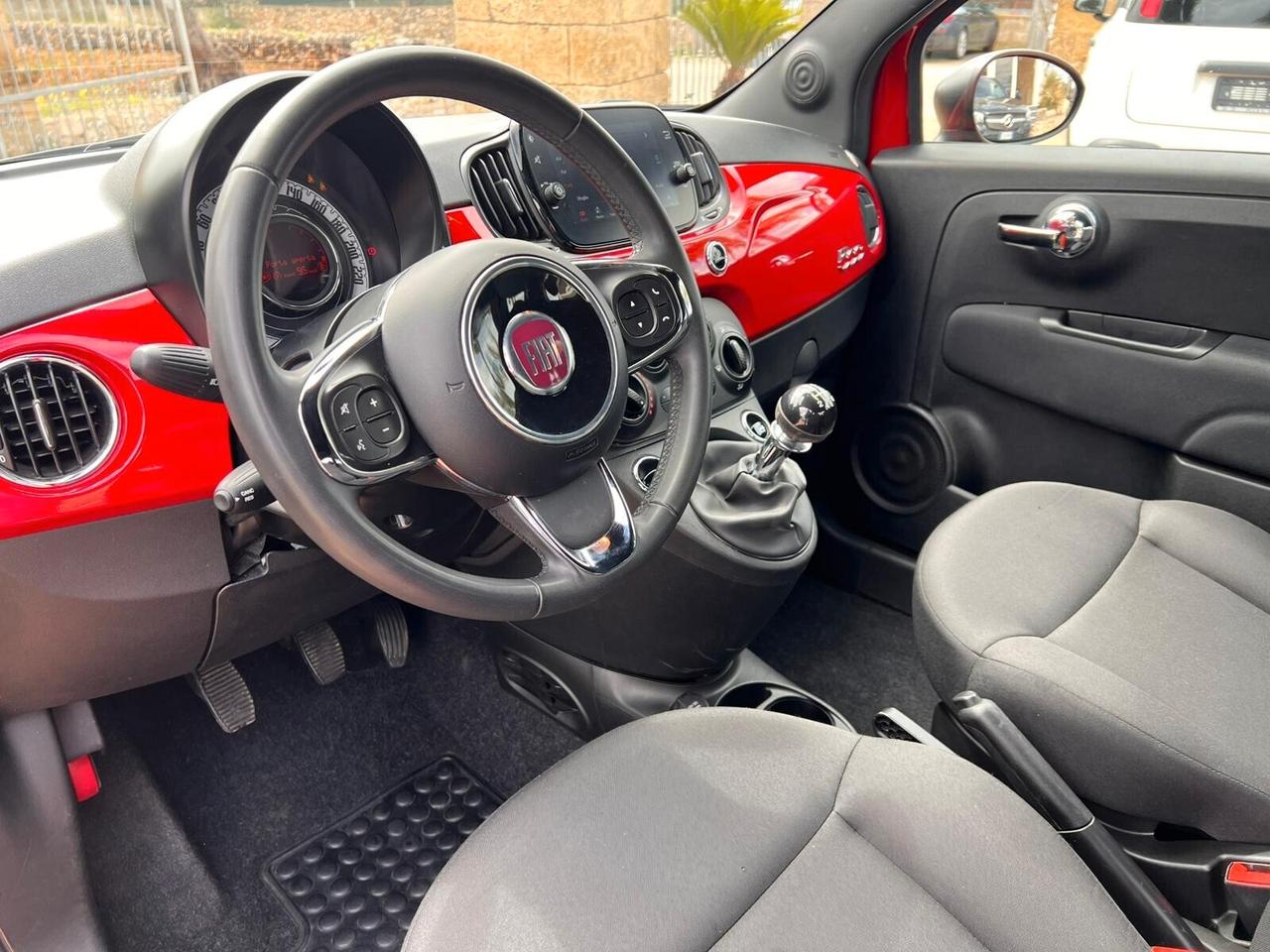 Fiat 500 1.0 Hybrid Red