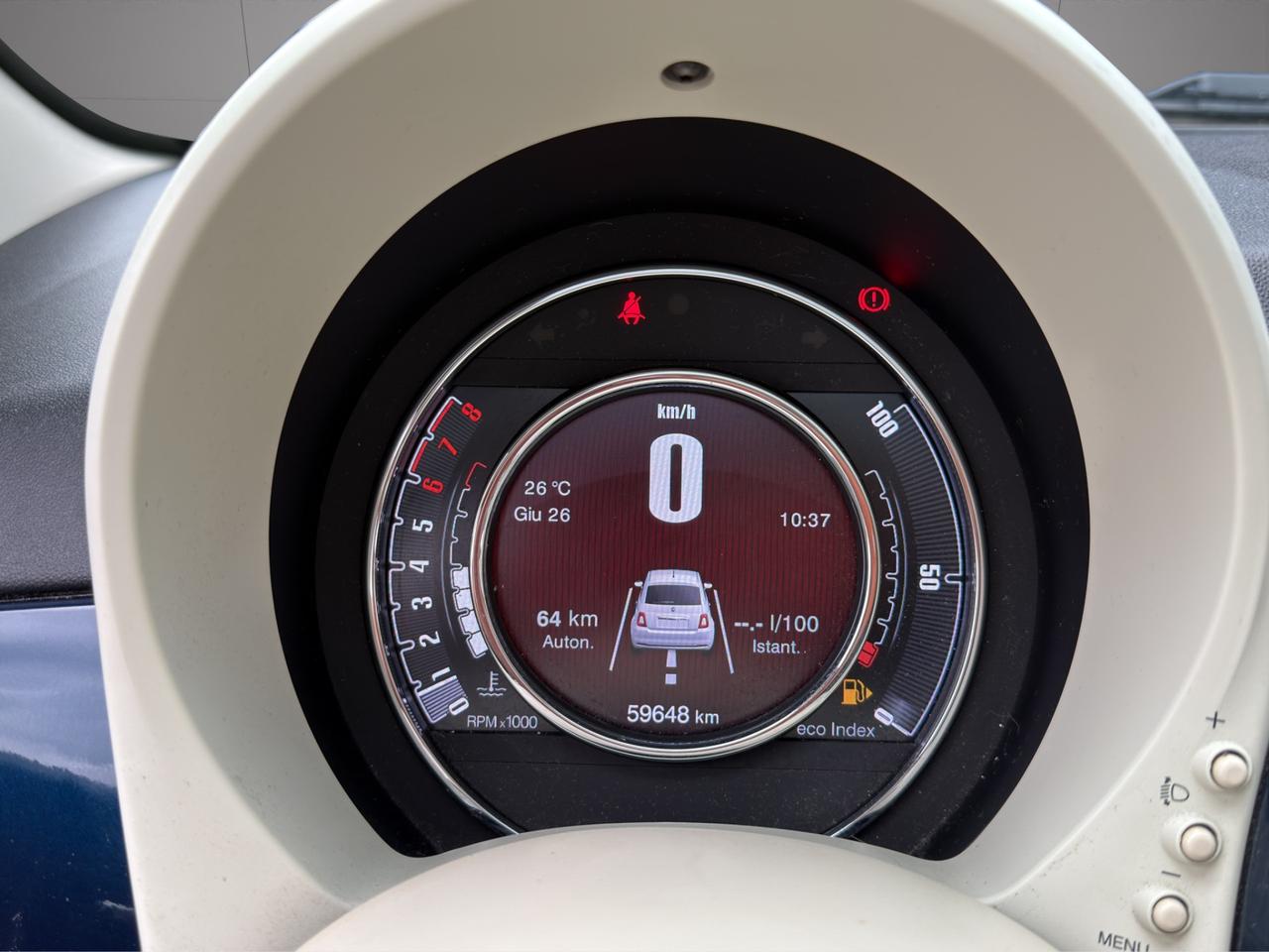 Fiat 500 1.2 Lounge 69cv - Unipro - Promo Finanziamento - Tagliandi certificati - Uconnect 7" - Tetto panoramico - Garanzia