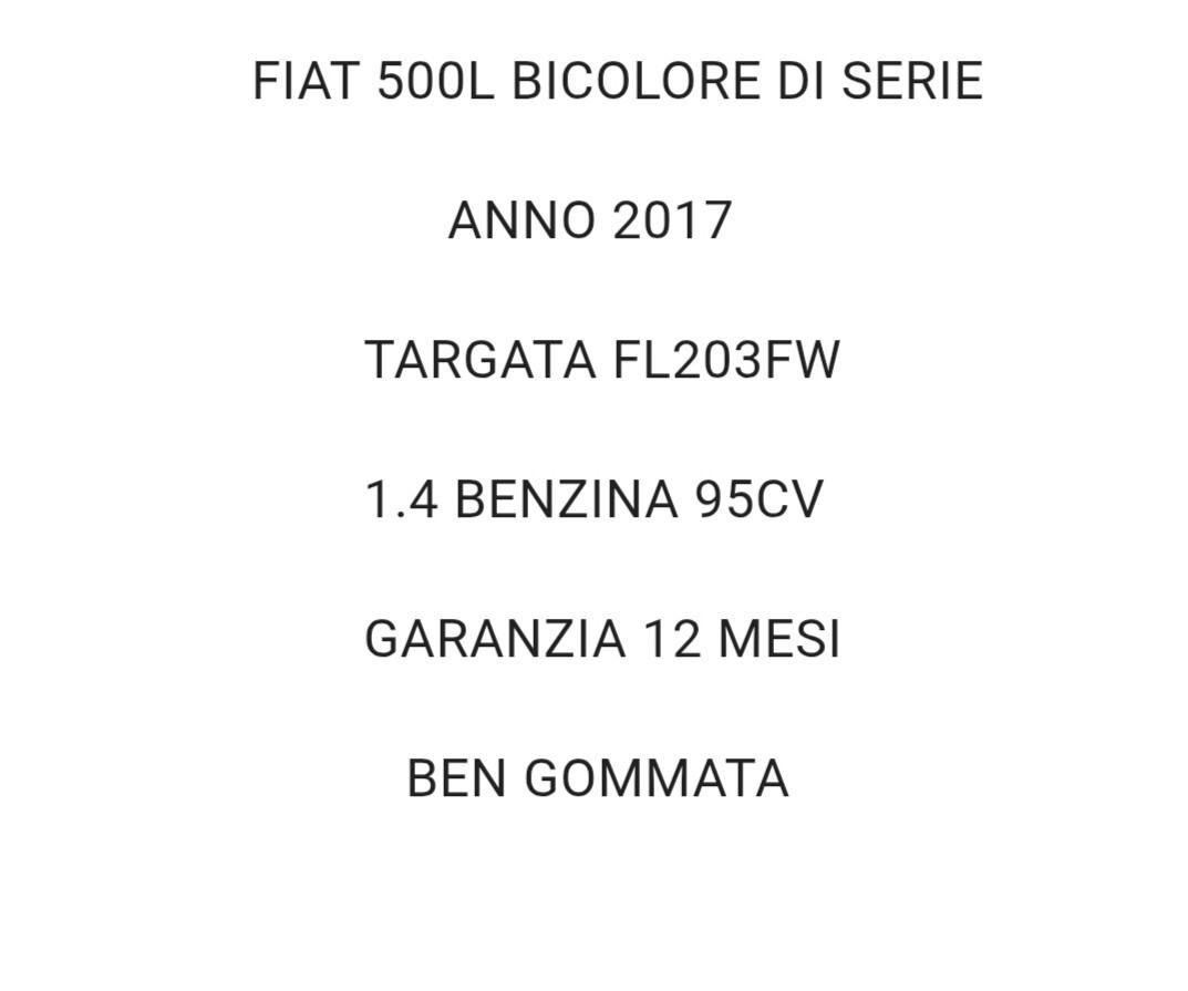 Fiat 500L BICOLORE 1.4 BENZINA Lounge