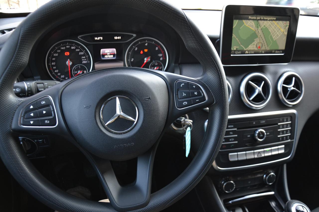 Mercedes-benz A 180 1.5 D 109CV 6M NAVI+PELLE+RCAM+CRUISE+CERCHI+EURO6