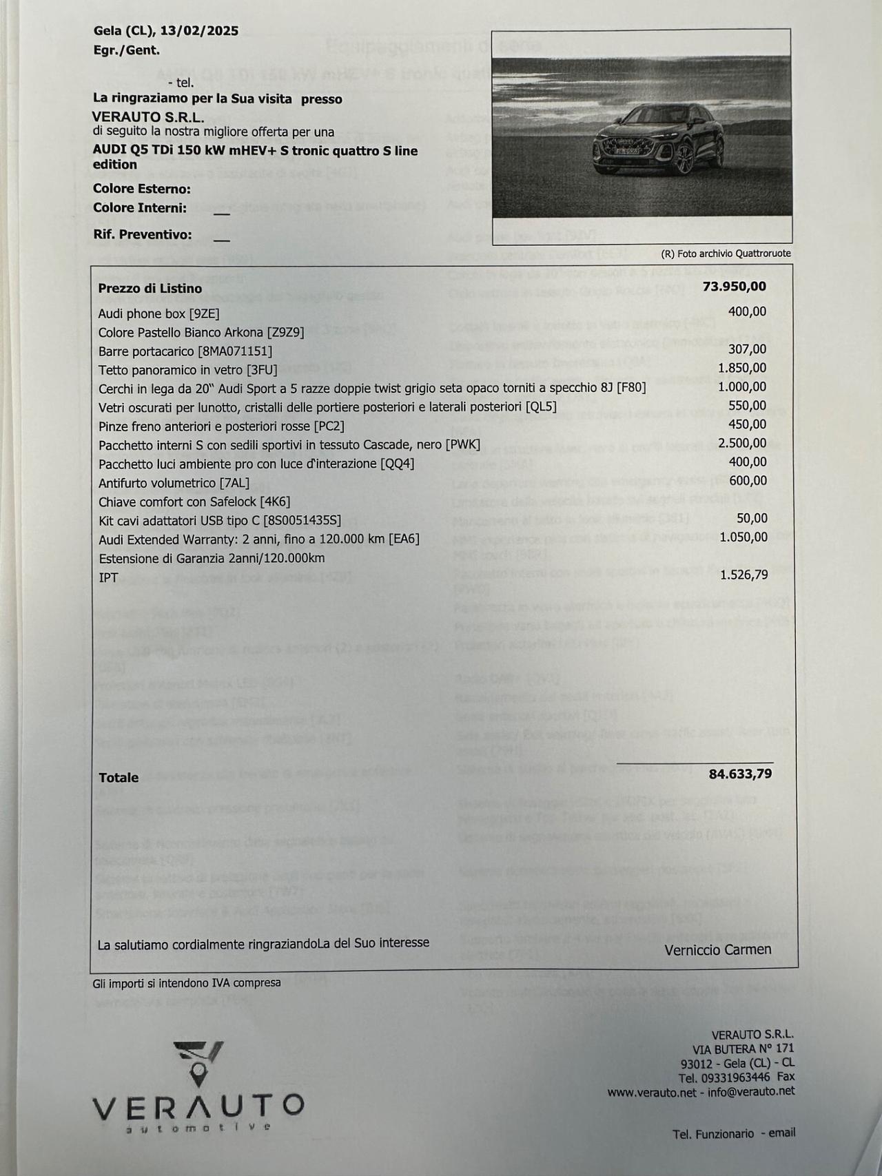 Audi Q5 Sline quattro offerta T-Stock prezzo imperdibile