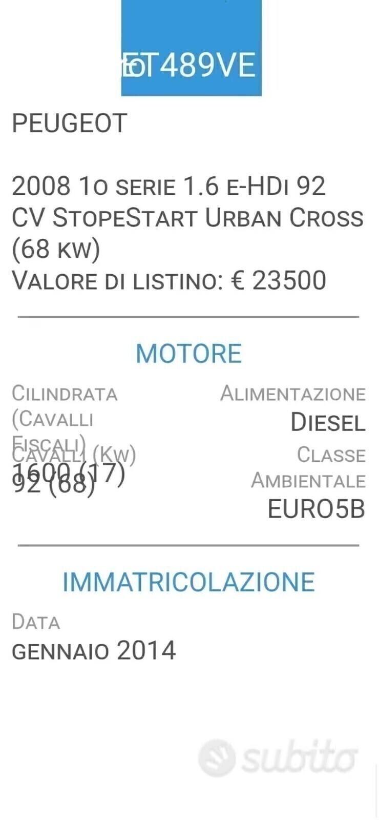 PEUGEOT 2008 1,6 HDI-TETTO PANOR-NAVI-3 REVISIONI