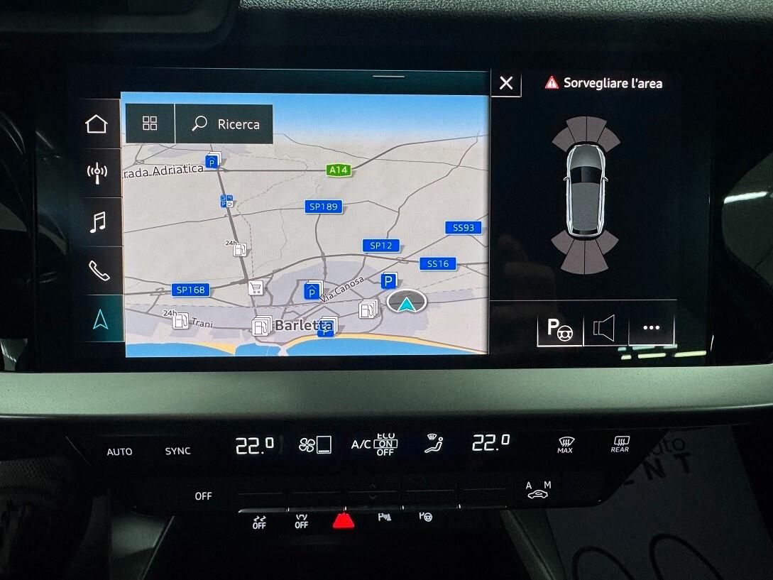 A3 SPB 35TDI S tronic VETRI SCURI CERCHIO 18 SUPER BELLA