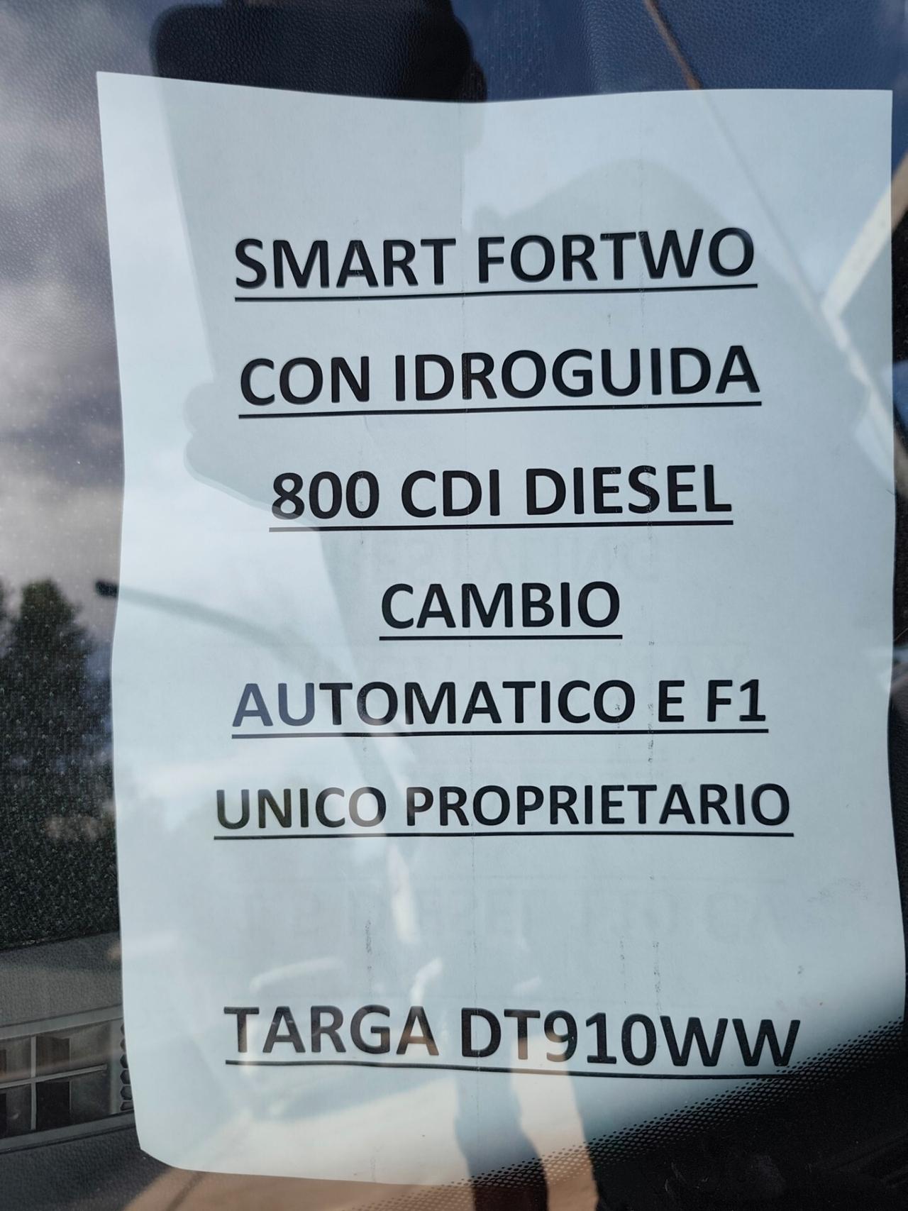 Smart ForTwo 800 CDI DIESEL IDROGUIDA