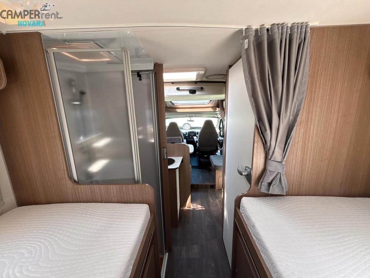 CARADO T447 EDITION 5 BY HYMER - SEMINTEGRALE CON LETTI GEMELLI IN CODA ED AMPIO GARAGE