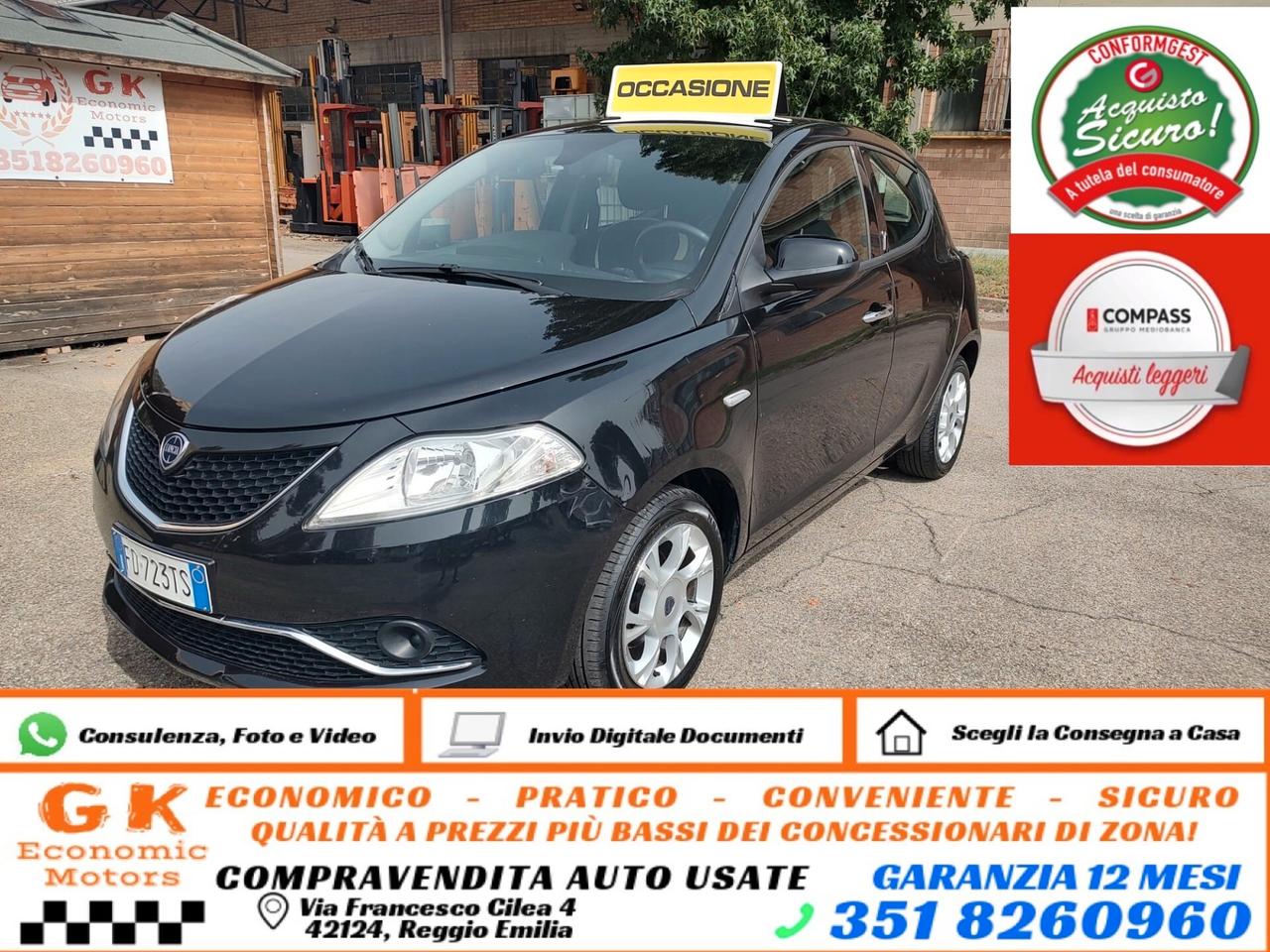 Lancia Ypsilon 1.2 69 CV 5 porte Gold, BENZINA, OK NEOPATENTATI, GARANZIA L.12 MESI