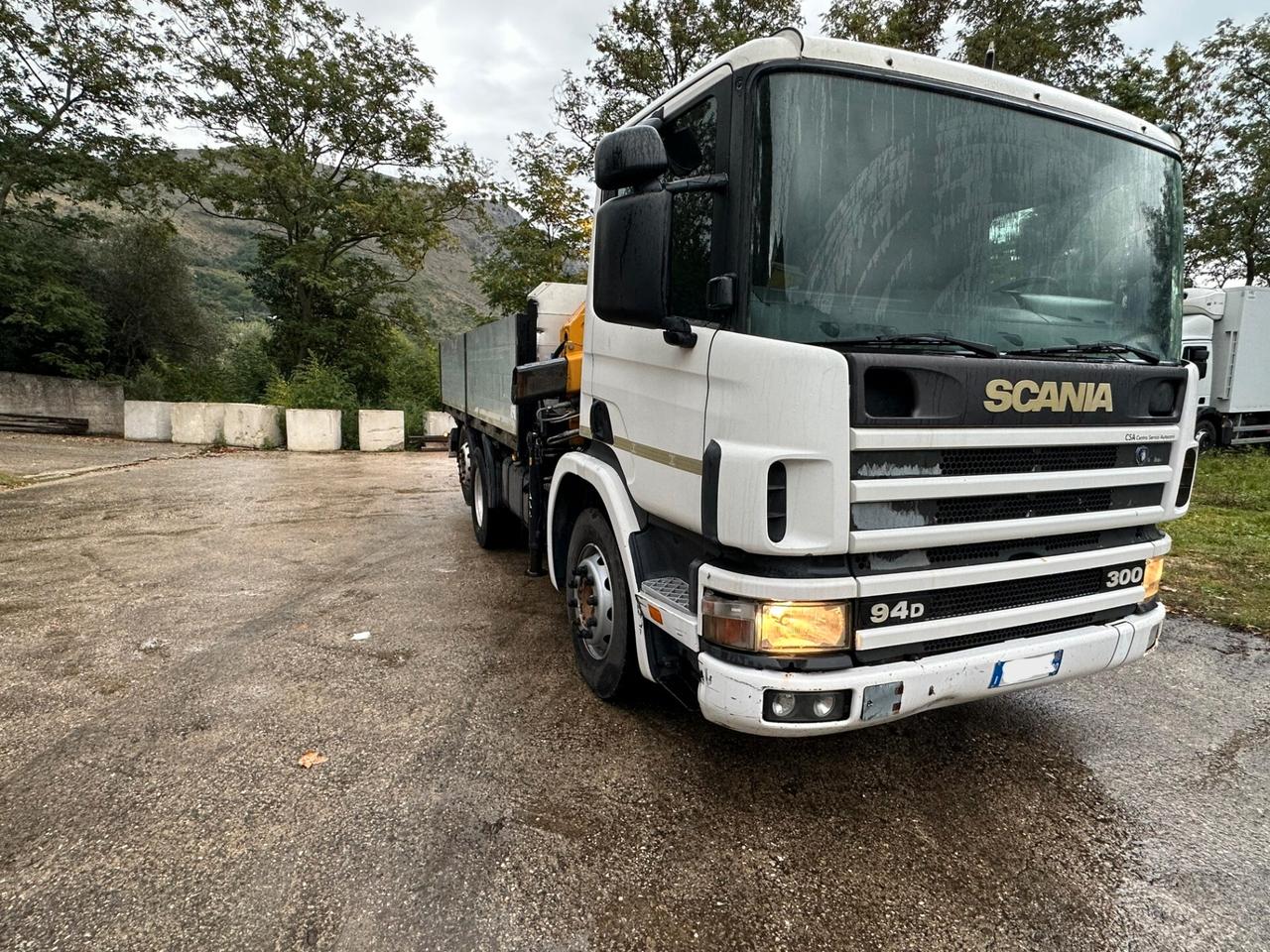 Scania 94 D 300 Cassonato con gru