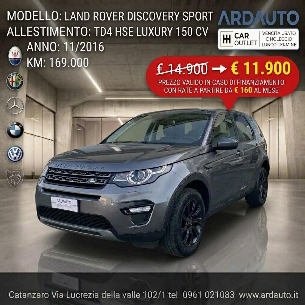 Land R. Discovery Sport 2.0 Td4 Hse Motore nuovo